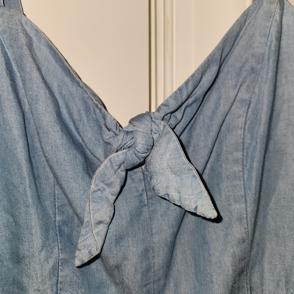 Old Navy Light Blue Smocked Top - Picture 2 of 5